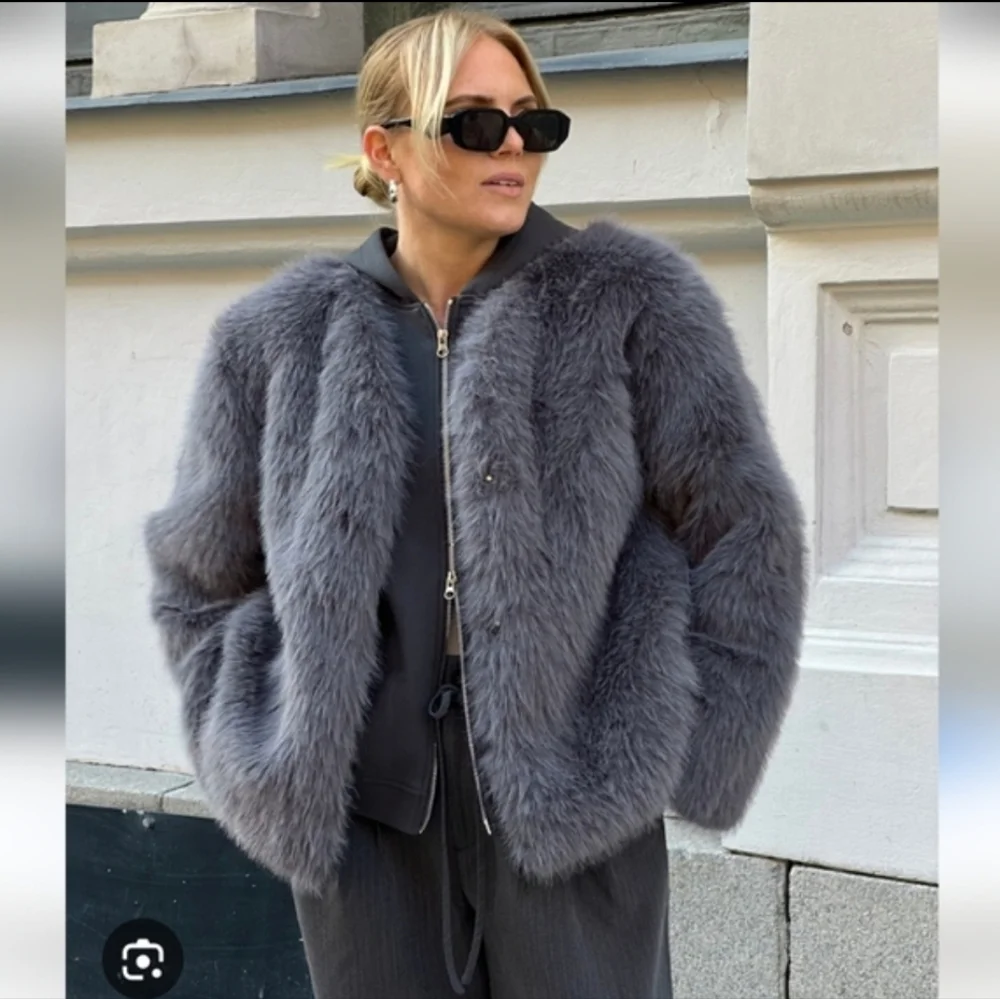 ZARA CROPPED FAUX FUR JACKET Size XS and S